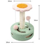 Arbre a chat chaton poteau griffoir chat maison jouets d'entra�nement balle pour chat avec grelot - rose ...