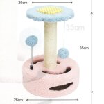 Arbre a chat chaton poteau griffoir chat maison jouets d'entra�nement balle pour chat avec grelot - rose ...