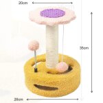 Arbre a chat chaton poteau griffoir chat maison jouets d'entra�nement balle pour chat avec grelot - rose ...