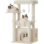 Arbre a chat, arbre a chat avec trs grand panier pour matou, bois a matou avec lit spacieux pour matou ...