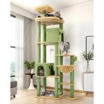 Arbre a chat grandes xxl, arbres a chats gant hauteur 213 cm avec 2 niches, plateformes, perchoirs, ...