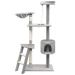 Arbre a chat avec griffoirs en sisal 150 cm gris