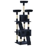 Arbre a chat avec griffoirs en sisal 170 cm bleu
