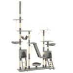 Arbre a chat avec griffoirs en sisal 230 - 250 cm gris