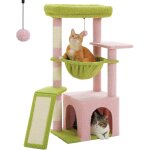 Arbre  chat d'intrieur avec grand niche, 1 planche en sisal, 3 griffoirs, tour  chat avec grand ...