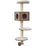 Arbre a chat mural kerbl dinari 45x45x177 cm mixte blanc