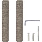 Arbre ¿¿ chat de rechange en sisal naturel m8 pour r¿¿novation, gris, vis incluses Arbre ¿¿ chat de rechange en sisal naturel m8 pour r¿¿novation, gris, vis incluses