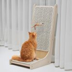 Arbre ¿¿ chat en sisal en forme de l, griffoir pour chat, protecteur de meubles muraux de 68 cm avec ... Arbre ¿¿ chat en sisal en forme de l, griffoir pour chat, protecteur de meubles muraux de 68 cm avec ...