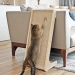 Arbre ¿¿ chat en sisal en forme de l, griffoir pour chat, protecteur de meubles muraux de 68 cm avec ... Arbre ¿¿ chat en sisal en forme de l, griffoir pour chat, protecteur de meubles muraux de 68 cm avec ...