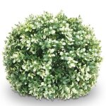 Arbuste artificiel hwc - l77, boule de buis plante d�corative boule de buis plante artificielle buxus, ...