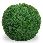 Arbuste artificiel hwc - l77, boule de buis plante d�corative boule de buis plante artificielle buxus, ...