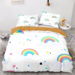 Arc en ciel parure lit housse couette cm x cm polyester coton housse de couette x ado garcon avec deux ...