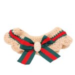 (arc rouge et vert)petit bavoir broderie triangle v�tements a la mode costume avec r�glable scraft bavoirs ...