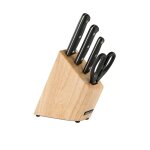 Arcos - bloc de 3 couteaux + ciseaux noir 285000