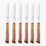 Arcos - coffret 6 couteaux steak lame crant�e bois 377600