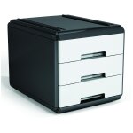 Arda 19p3pnb module de classement de bureau polypropyl�ne (pp), polystyrol anthracite et blanc