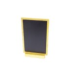 Ardoise menu double face 19x12cm or paillete