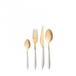 M�nag�re 24 pi�ces - ares - ares gold - acier inoxydable 18 / 10 - finition pvd or - lave - vaisselle ...