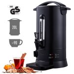 Arebos distributeur de boissons 20 l chaudes bouilloire marmite vin chaud th noir