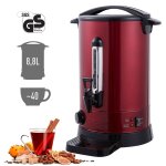 Arebos distributeur de boissons 8, 8 l chaudes bouilloire marmite vin chaud th