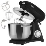 Arebos robot pâtissier professionnel 1800w retro noir faible bruit robot de cuisine multifonction avec ... Arebos robot pâtissier professionnel 1800w retro noir faible bruit robot de cuisine multifonction avec ...