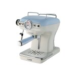 Ariete 1389 vintage - machine � caf� avec buse vapeur  cappuccino  - 15 bar - bleu clair