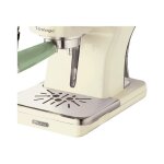Ariete 1389 vintage - machine  caf avec buse vapeur ' cappuccino'  - 15 bar - vert