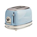 Ariete 155 vintage - grille - pain - 2 tranche - 2 emplacements - celeste
