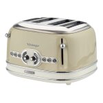 Ariete vintage 156 - grille - pain - 4 tranche - 4 emplacements - beige