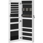Armoire � bijoux murale avec miroir, blanc