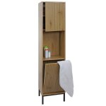 Armoire haute hwc - o42, armoire de salle de bain, �tag�re de salle de bain, casiers de salle de bain, ...