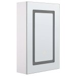 Armoire de toilette blanche avec miroir et led 40 x 60 cm condor