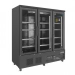 Armoire ventile positive 1156 litres, 3 portes vitres battantes, noire, 580 w, 220 v - mono