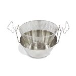Artame friteuse avec panier en inox - fond thermique -  30 cm - gris