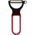 Arte regal eplucheur 11, 8 cm acier noir / rouge 3 pices
