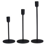Arti casa bougeoirs noir ensemble de 3 porte bougies - convient pour bougies Ø2cm - d�coration int�rieure ...