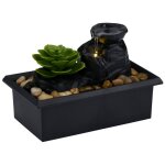 Arti casa fontaine interieur ornement d'eau sur batterie - avec eclairage led inclus - 10, 5x17, 5x12 ...