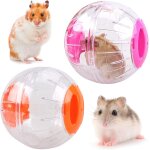 Asfasfq - 2 boules transparentes mignonnes pour hamster - balles d'exercice
