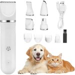 Asfasfq - 4 en 1 tondeuse chien set, professionnelle tondeuses pour chien sans fil, silencieuse tondeuse ...