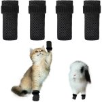 Asfasfq - 4 pices bottes anti - rayures pour chat, housses rglables en maille antidrapante pour chat ...