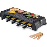 Asfasfq - 45060 barbecue lectrique de table / raclette pour 10 personnes raclette xxl avec 10 polons ...
