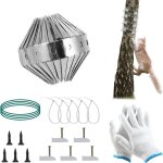Asfasfq - anti - martre 100cm ¿ anti fouine grenier en acier inoxydable ¿ rpulsif pour chats dextrieur ...