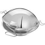 Asfasfq - artame art32804  cataplana, sauteuse, wok - tous feux dont induction, inox 18 / 10,  36cm ...
