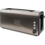 Asfasfq - bxto1000e - grille - pain 1000w, fente extra longue, 3 fonctions, 7 niveaux de brunissage, ...