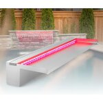 Asfasfq - cascade piscine fontaine, lame d' eau piscine 90cm, contrôle par app bluetooth, acier inoxydable ... Asfasfq - cascade piscine fontaine, lame d' eau piscine 90cm, contrôle par app bluetooth, acier inoxydable ...