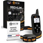 Asfasfq - collier de dressage pour chien, porte de 1000m, mode vibration, son, choc statique, ipx67 ...