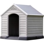 Asfasfq - curver, niche pour chien, pour intrieur ou extrieur, gris, hermtique, 99 x 95 x 99 cm, 85% ...