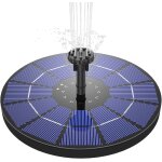 Asfasfq - fontaine solaire pompe 3, 5 w flott solaire panneau intgr batterie avec 6 buses idal pour ...