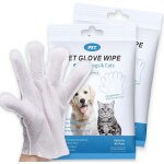 Asfasfq - gants de nettoyage pour chiens et chats, lingettes de toilettage pour animaux, gants nettoyants ...