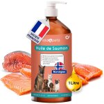 Asfasfq - huile de saumon pour chien et chat 1 litre - saumon de norvge 100% naturelle - press a froid ...